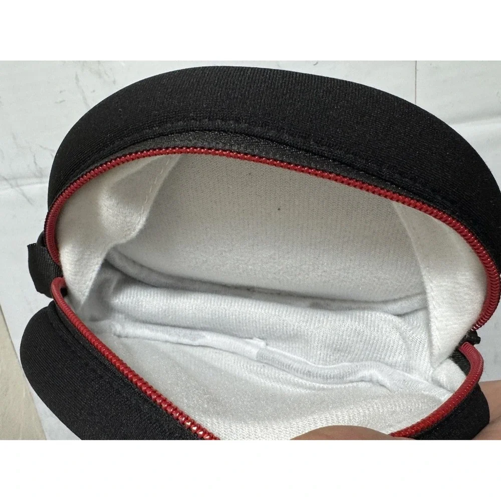 2*BEATS BY DR. DRE‎ SOLO AUTHENTIC BLACK RED SOFT EARBUD HEADPHONES CARRYINGCASE